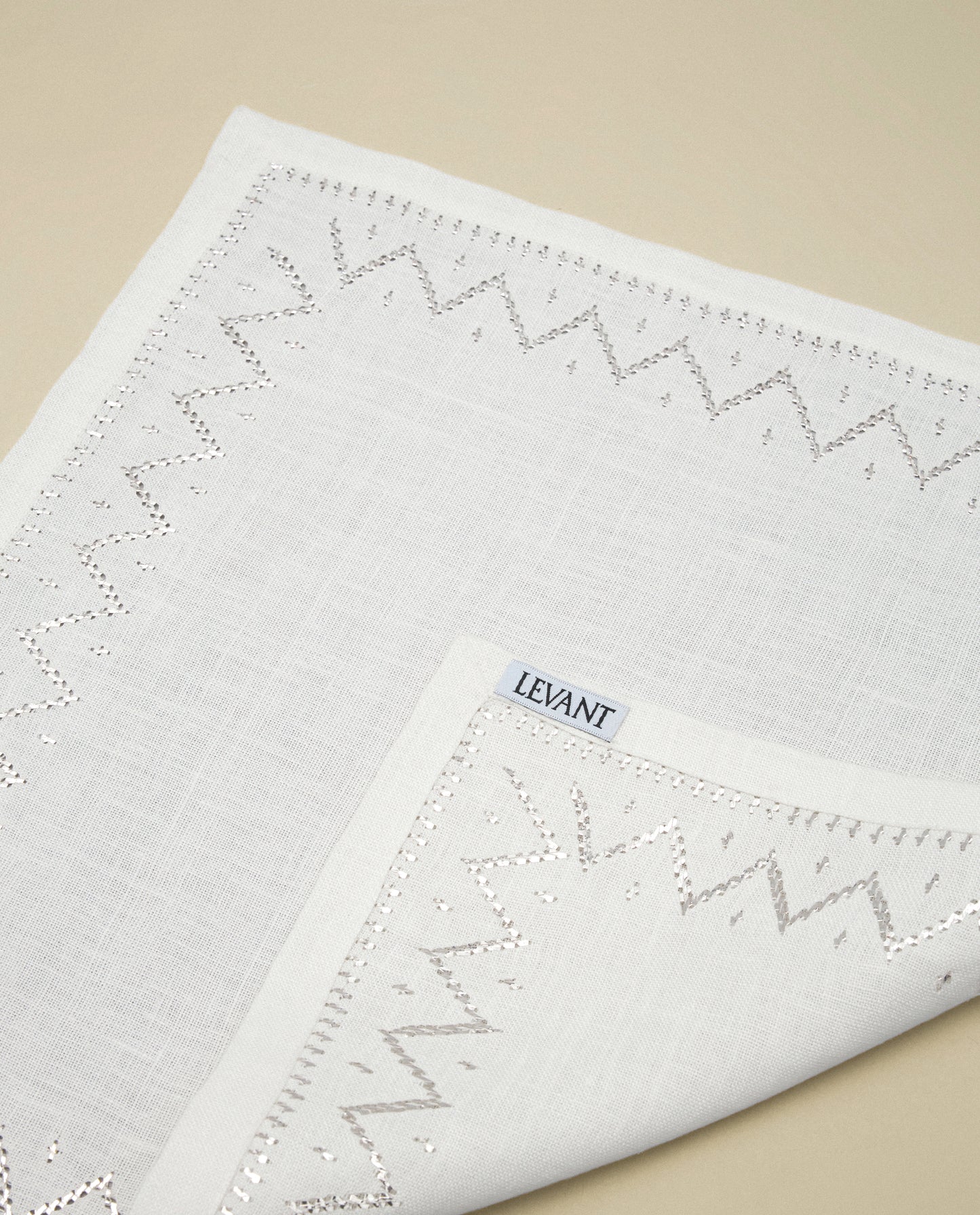 The Palmyra Sky Napkin, White