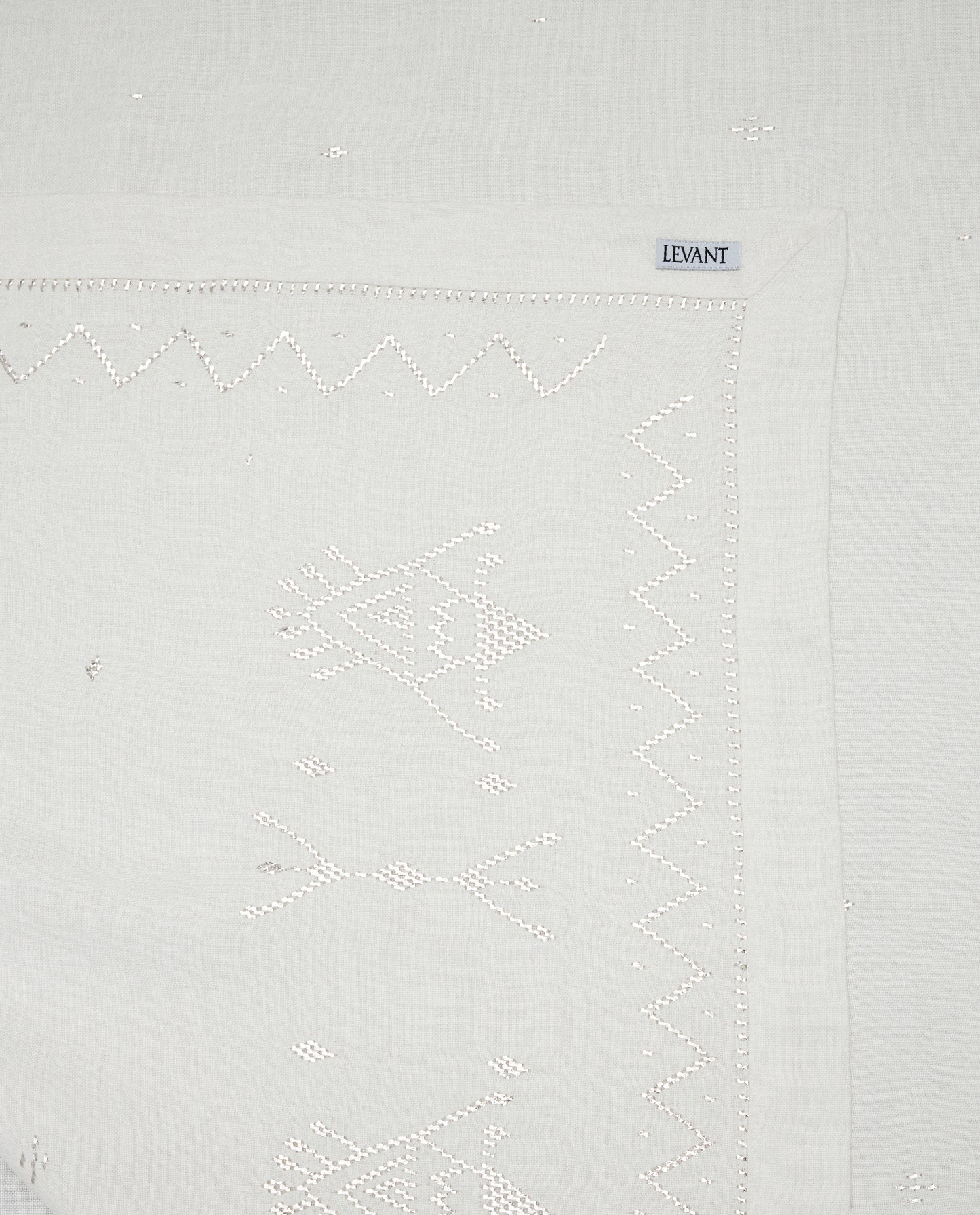 The Palmyra Sky Tablecloth, White