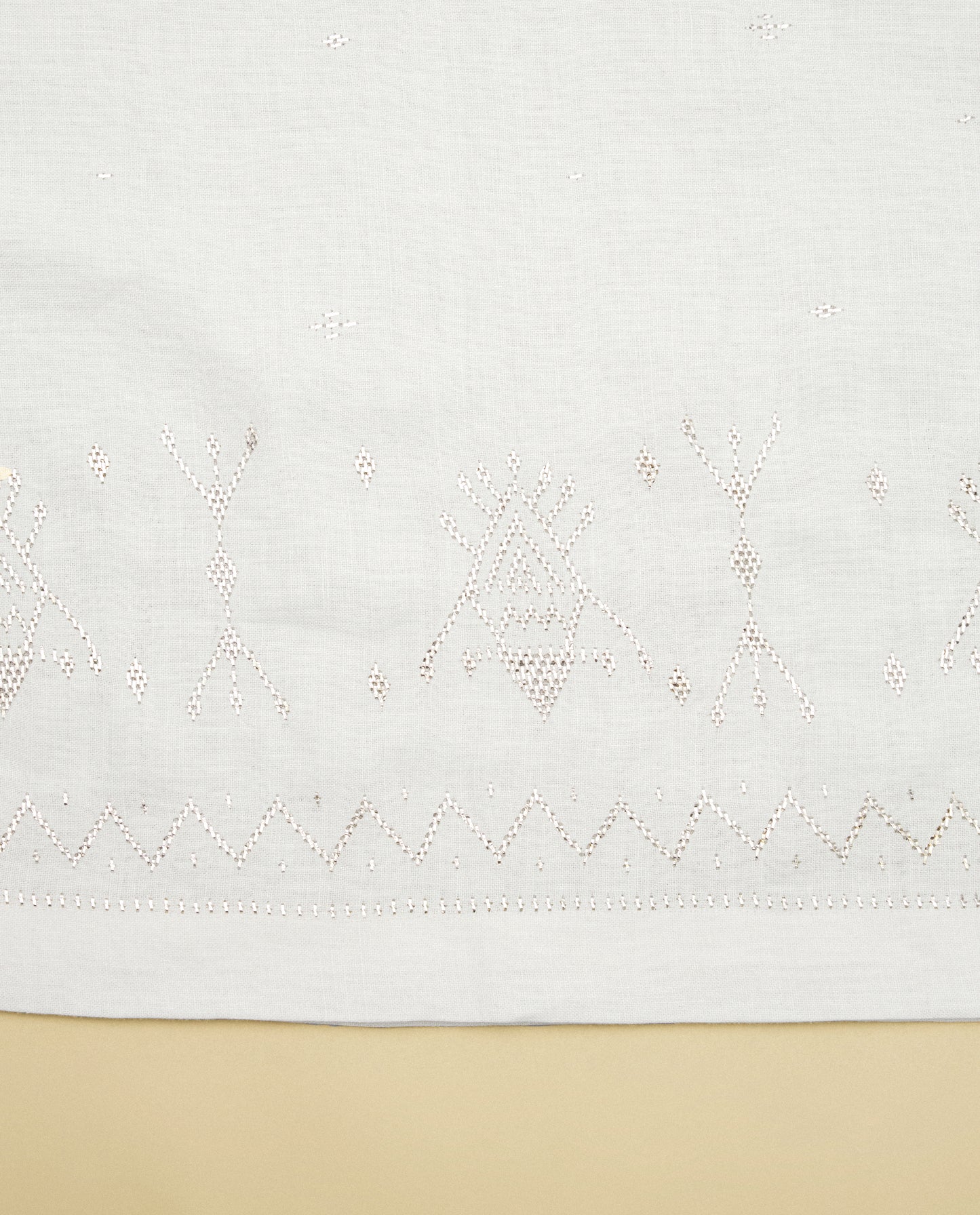 The Palmyra Sky Tablecloth, White