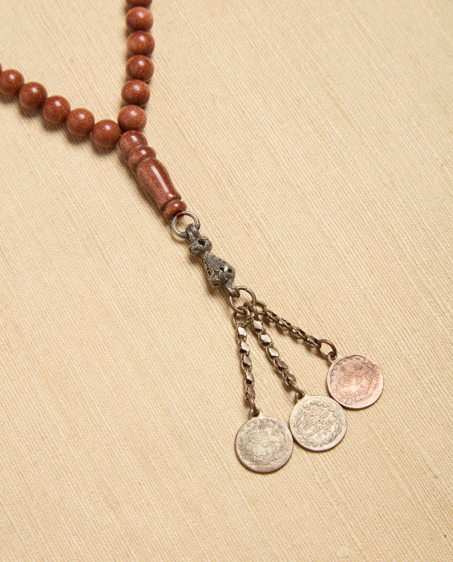 The Ancora Necklace in Starstone with Coin Tassel