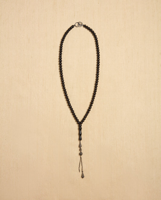 The Ancora Necklace in Black Resin