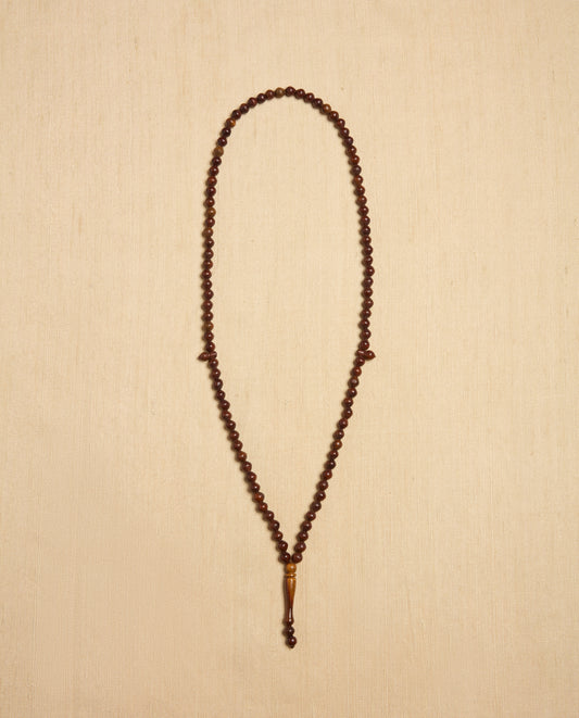 The Ancora Necklace in Dark Palm Wood
