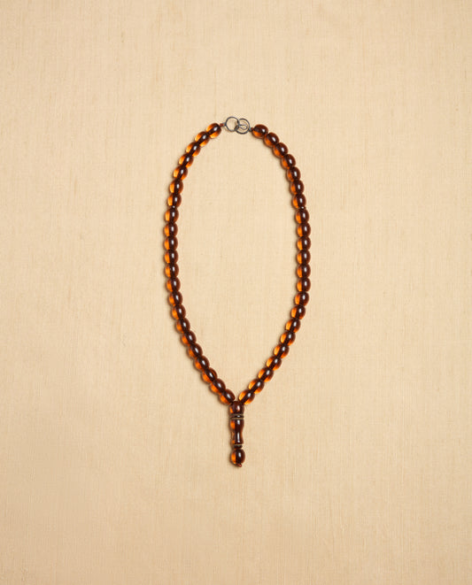 The Ancora Necklace in Amber Resin