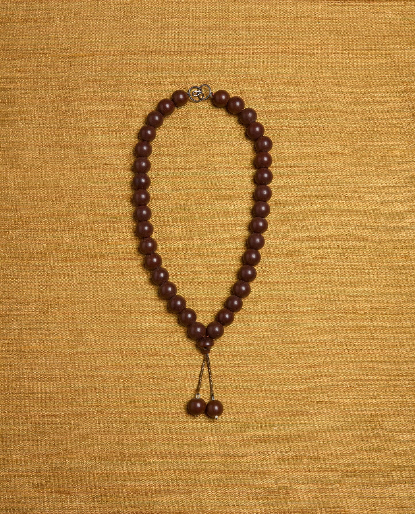 The Ancora Necklace in Narcin Bone with Bead Tassels