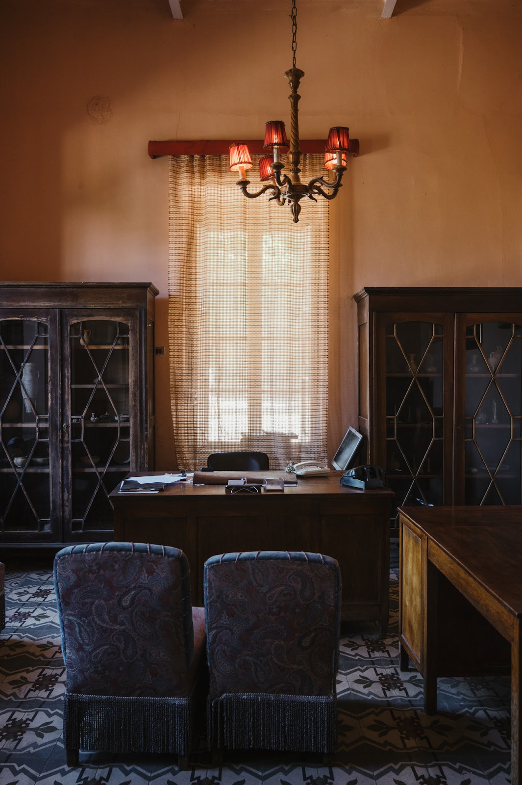 Ghassan’s office at the Hotel Palmyra.
