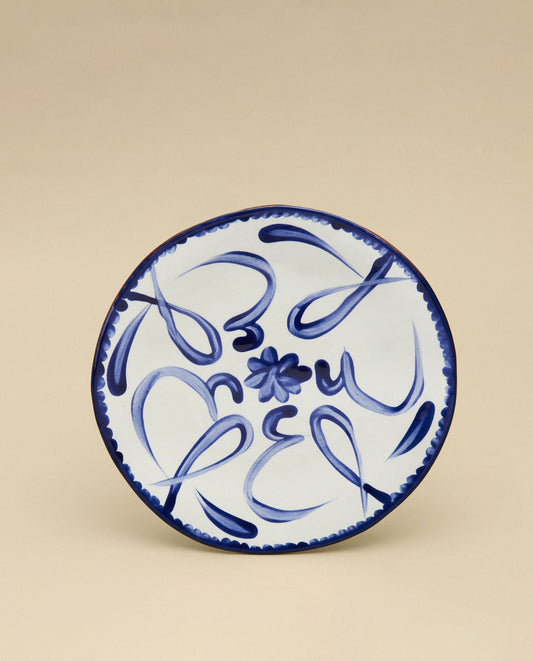 The Calligraphy Plate, Blue