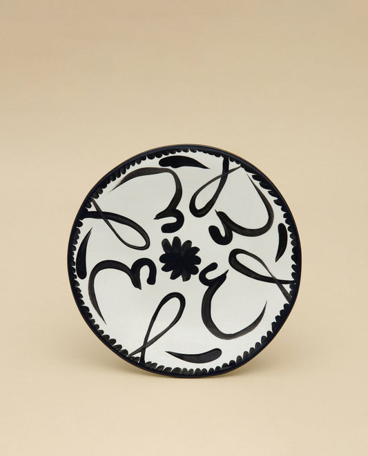 The Calligraphy Plate, Black
