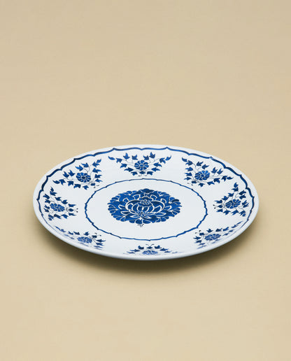 The Lotus Dinner Plate, Blue