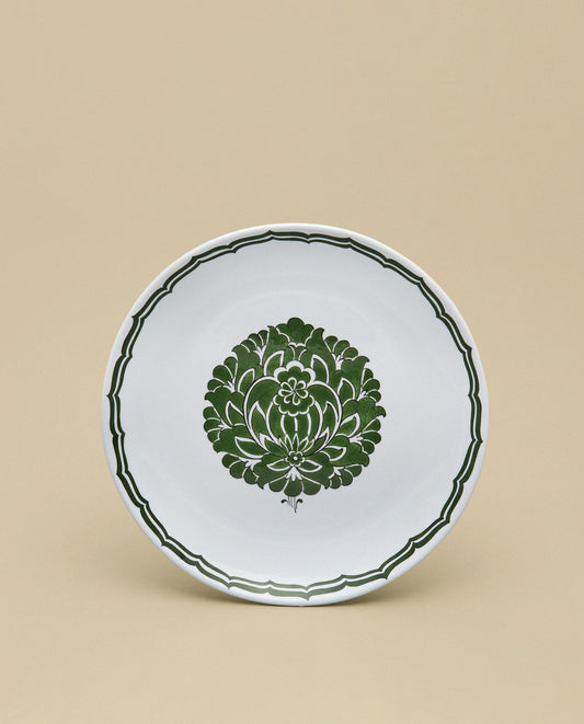 The Green Lotus Dessert Plate. 