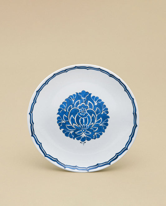 The Lotus Dessert Plate, Blue