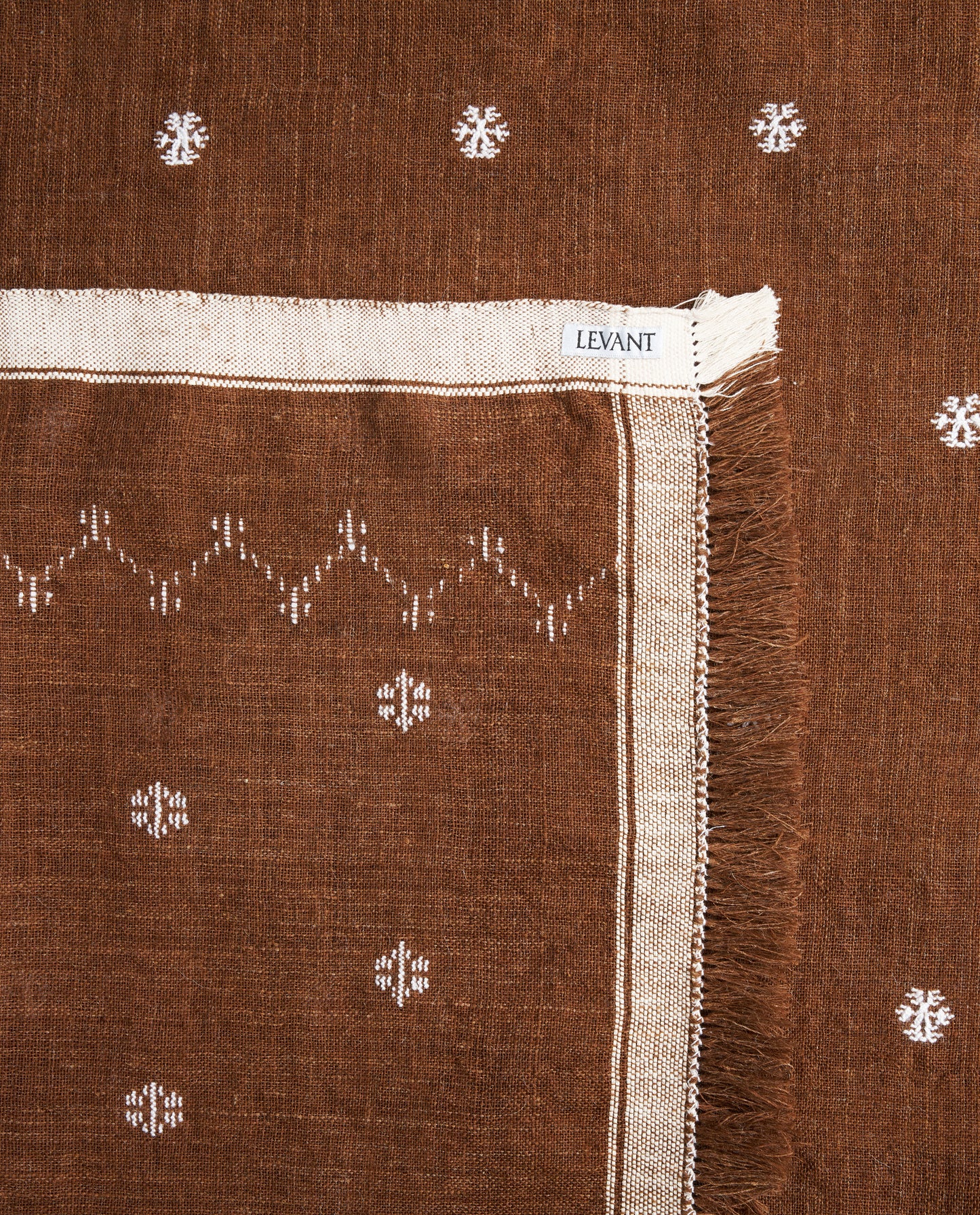 The Tarsus Tablecloth, Brown and White