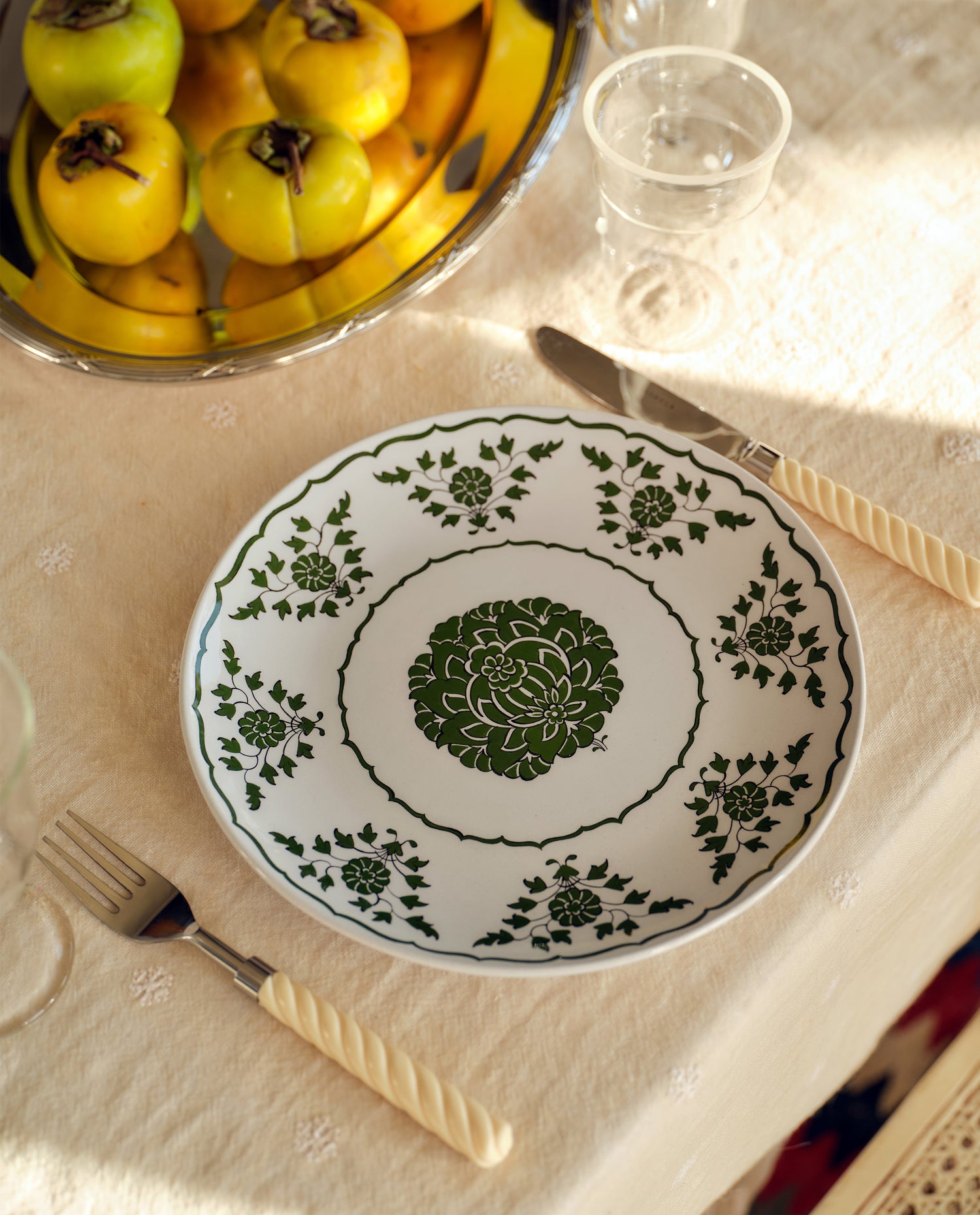 LEVANT's Green Lotus Plate.