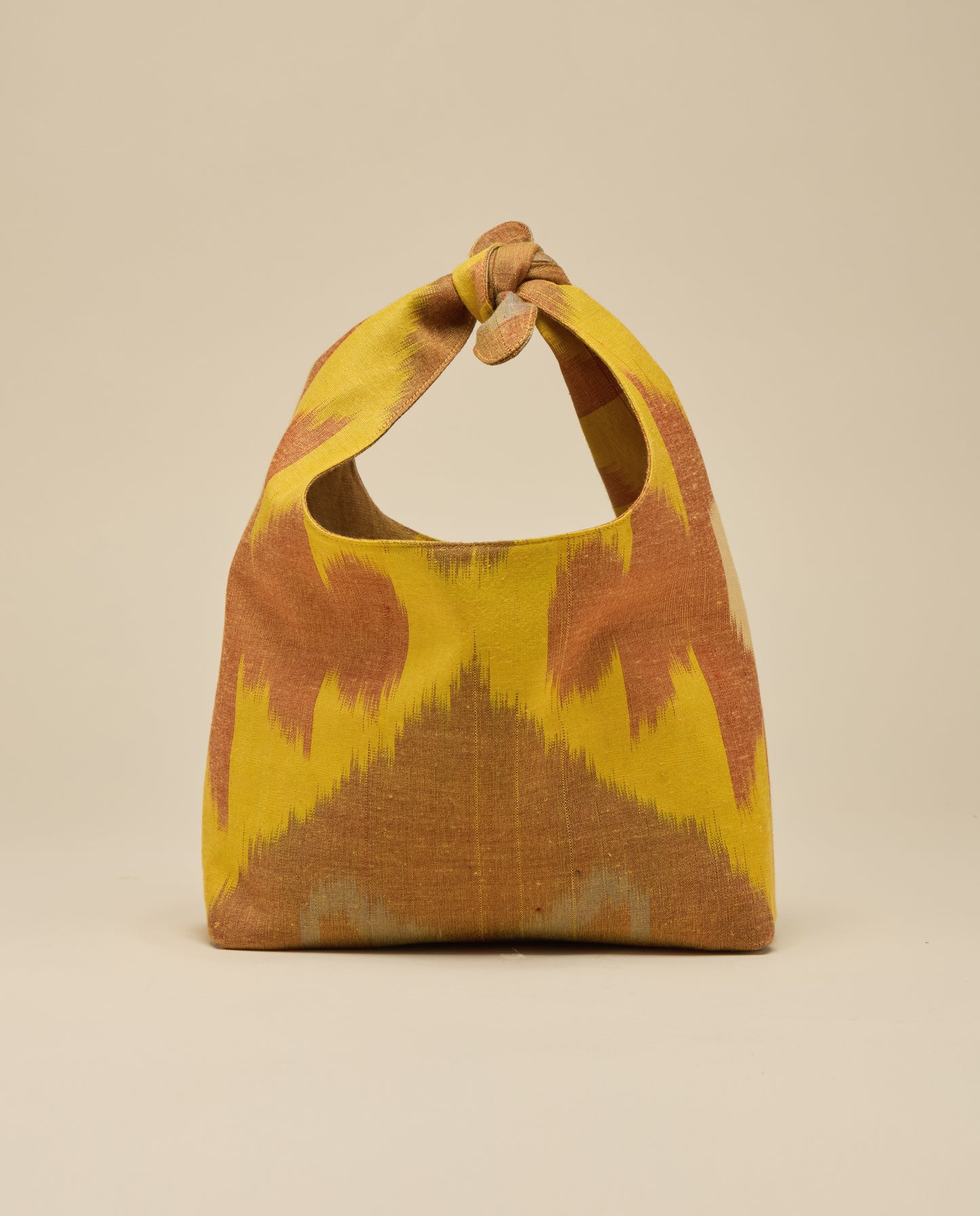 Silk Ikat Pochette, Mediterranean Ochre