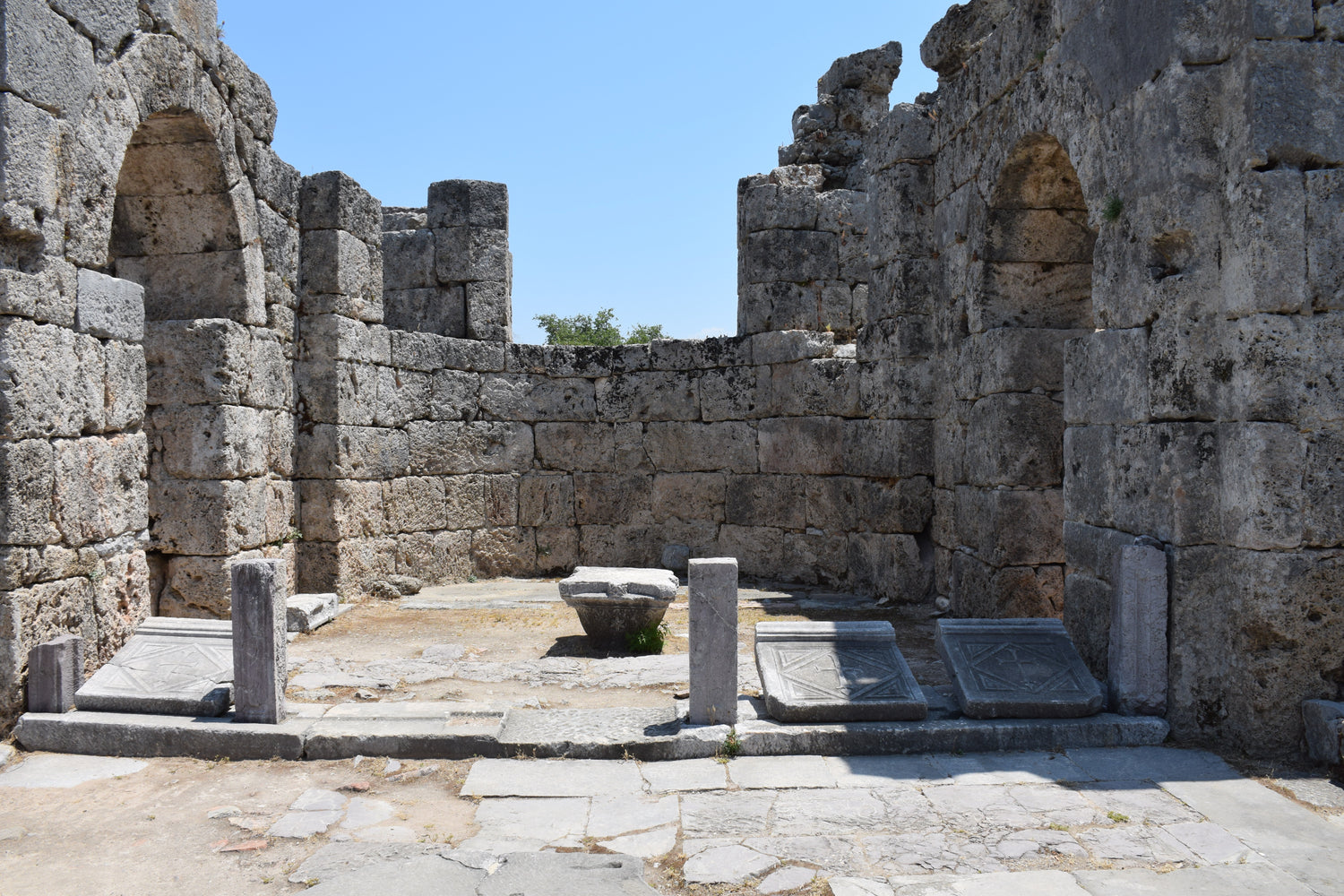 Roman baths of Kaunos.